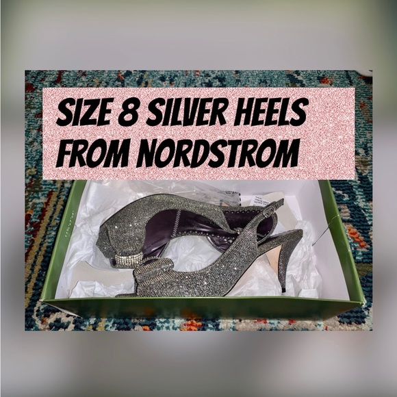 Silver Heels from Nordstrom - Size 8